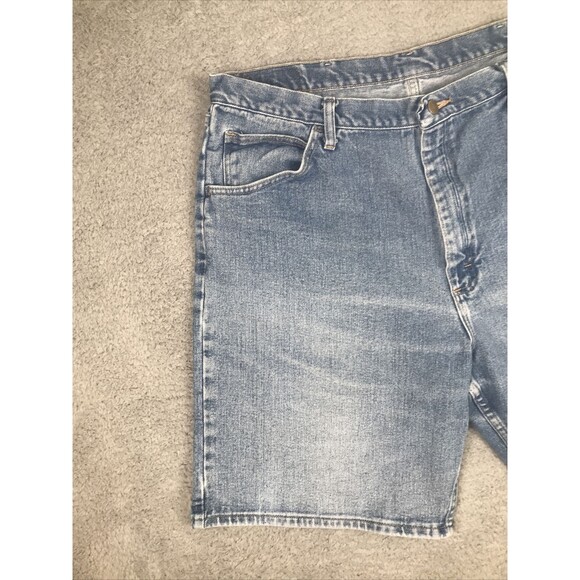 Wrangler Jeans Shorts Mens Size 38 40 Blue Denim Relaxed Fit Pockets 606W1DH - Picture 3 of 12